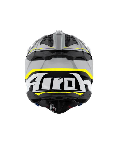 AIROH AVIATOR 3 LEADER YELLOW GLOSS CLOSED MOTO HELMET
