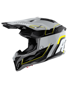 AIROH AVIATOR 3 LEADER YELLOW GLOSS CLOSED MOTO HELMET