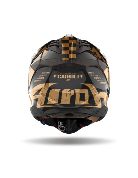 AIROH AVIATOR 3 LEADER YELLOW GLOSS CLOSED MOTO CHALLENGE
