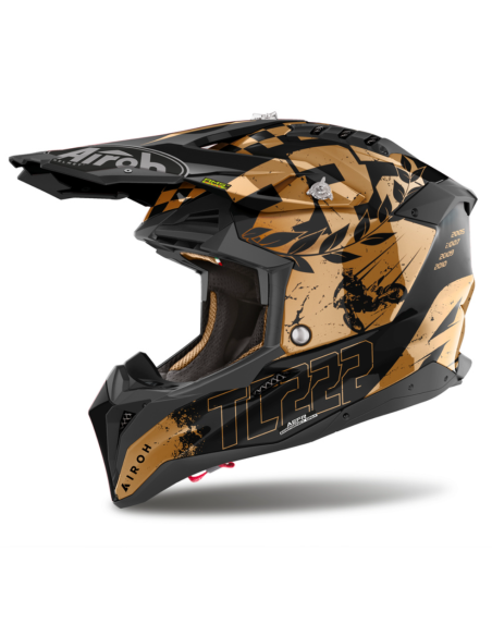 AIROH AVIATOR 3 LEADER YELLOW GLOSS CLOSED MOTO CHALLENGE
