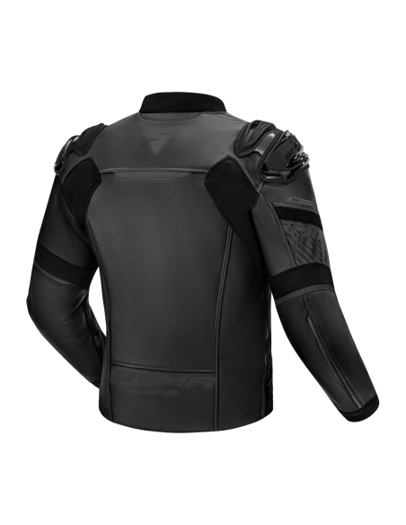 SHIMA BANDIT 2.0 BLACK LEATHER MOTO JACKET