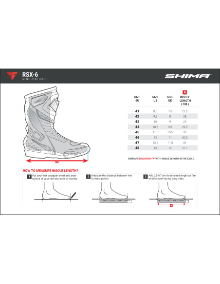 SHIMA RSX-6 BLACK MOTO SHOES