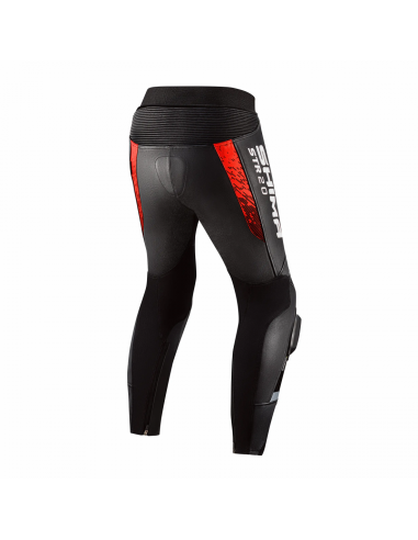 SHIMA STR 2.0 LEATHER MOTO TROUSERS BRIGHT BLACK/RED