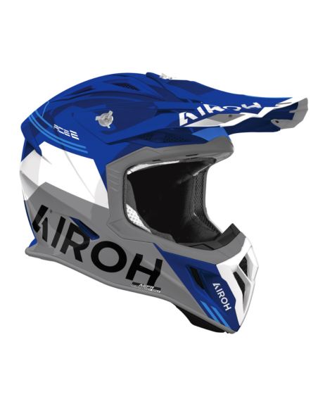 AIROH AVIATOR ACE 2 FURY BLUE GLOSS CLOSED MOTO HELMET
