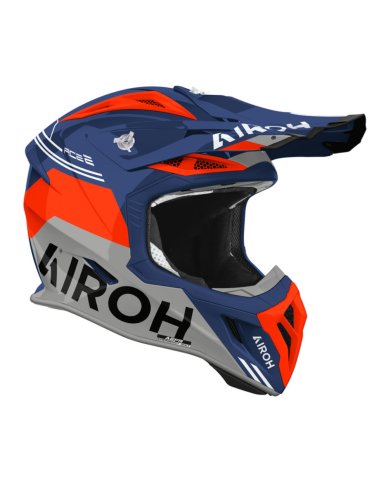 AIROH AVIATOR ACE 2 FURY CERULEAN GLOSS CLOSED MOTO HELMET