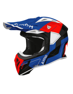 ШЛЕМ ДЛЯ МОТОСПОРТА AIROH AVIATOR ACE 2 SHIELD BLUE/RED GLOSS INDOOR
