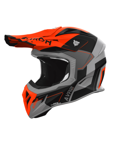 AIROH AVIATOR ACE 2 SHIELD ORANGE MATT CLOSED MOTO HELMET