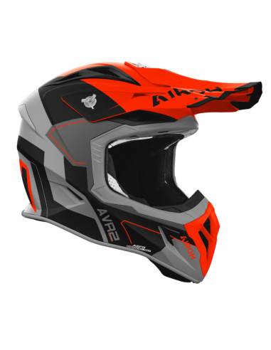 AIROH AVIATOR ACE 2 SHIELD ORANGE MATT CLOSED MOTO HELMET