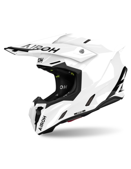 AIROH TWIST 3 COLOUR WHITE GLOSS CLOSED MOTO HELMET