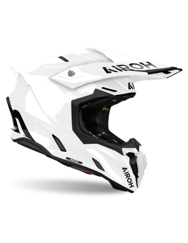AIROH TWIST 3 COLOUR WHITE GLOSS CLOSED MOTO HELMET