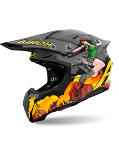AIROH TWIST 3 ADVENTURE MATT INDOOR MOTO HELMET