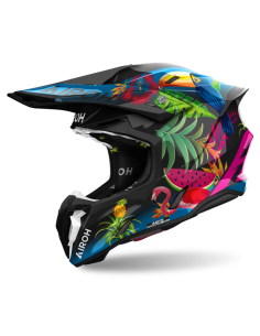 AIROH TWIST 3 AMAZONIA GLOSS CLOSED MOTO HELMET