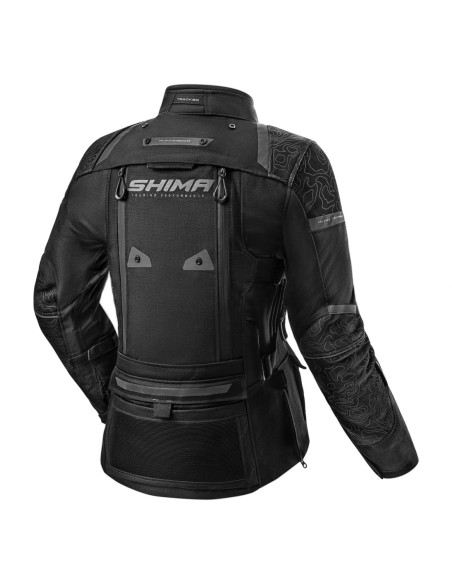 SHIMA WOMEN'S TRACKER BLACK MOTO JACKET