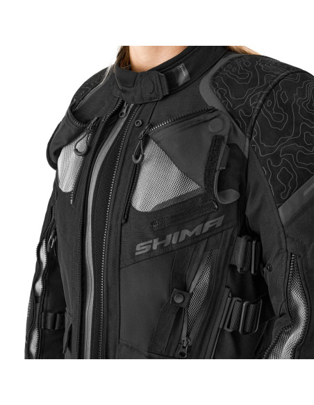 SHIMA WOMEN'S TRACKER BLACK MOTO JACKET
