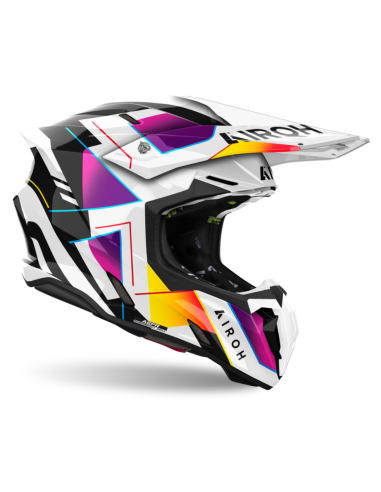 AIROH TWIST 3 RAINBOW GLOSS CLOSED MOTO HELMET