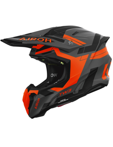 AIROH TWIST 3 DYNASTY ORANGE MATT CLOSED MOTORCYCLE HELMET