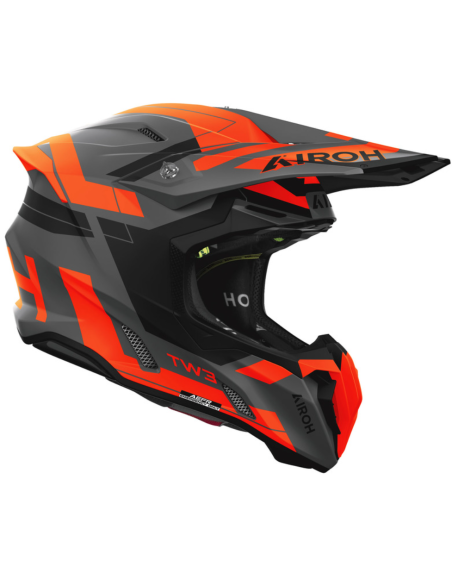 ЗАКРЫТЫЙ МОТОЦИКЛЕТНЫЙ ШЛЕМ AIROH TWIST 3 DYNASTY ORANGE MATT