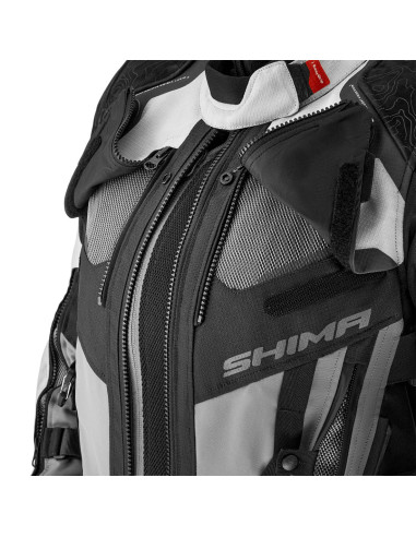 SHIMA WOMEN'S TRACKER LIGHT GREY MOTO JACKET