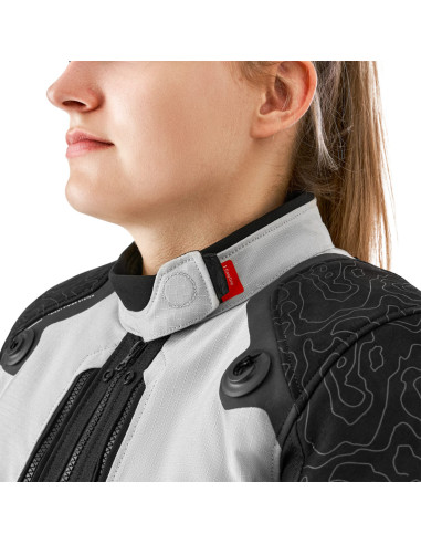 SHIMA WOMEN'S TRACKER LIGHT GREY MOTO JACKET