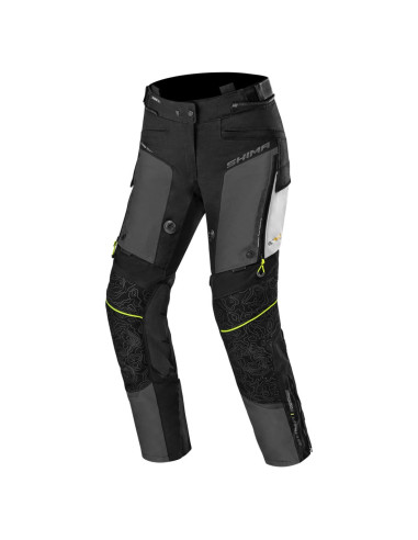 SHIMA WOMEN'S TRACKER GREY/YELLOW MOTO TROUSERS