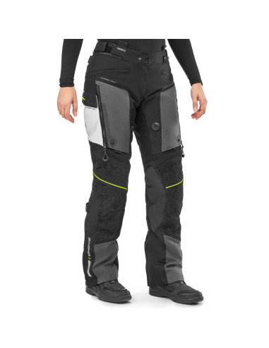 SHIMA WOMEN'S TRACKER GREY/YELLOW MOTO TROUSERS