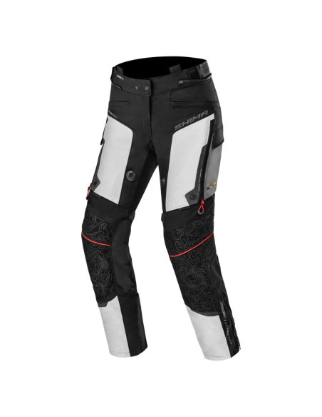 SHIMA WOMEN'S TRACKER LIGHT GREY MOTO TROUSERS