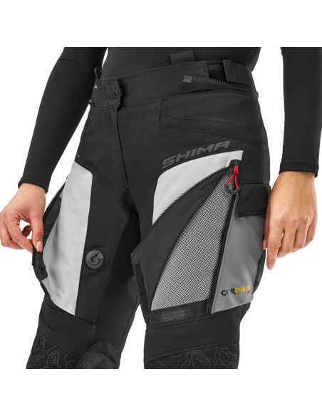 SHIMA MOTHER'S TRACKER GREY/YELLOW MOTO KNEES