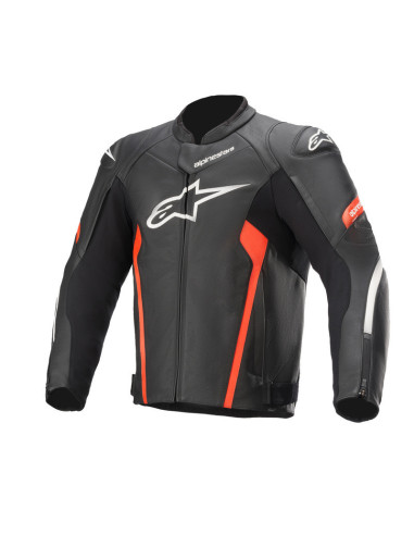 ALPINESTARS FASTER V2 BLACK/FLUO RED ODINĖ MOTO STRIUKĖ