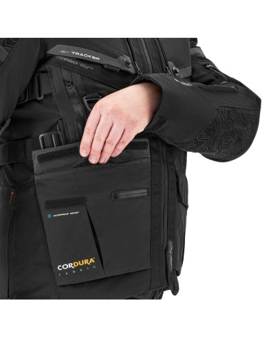 SHIMA TRACKER BLACK MOTO JACKET