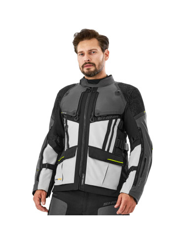 SHIMA TRACKER GREY MOTO JACKET
