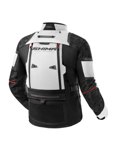 SHIMA TRACKER LIGHT GREY MOTO JACKET