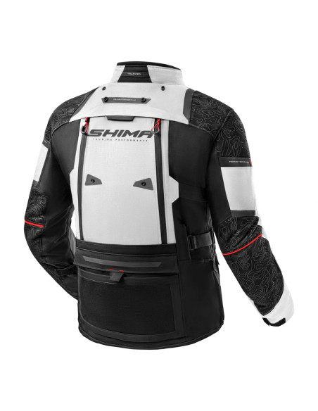 SHIMA TRACKER LIGHT GREY MOTO JACKET