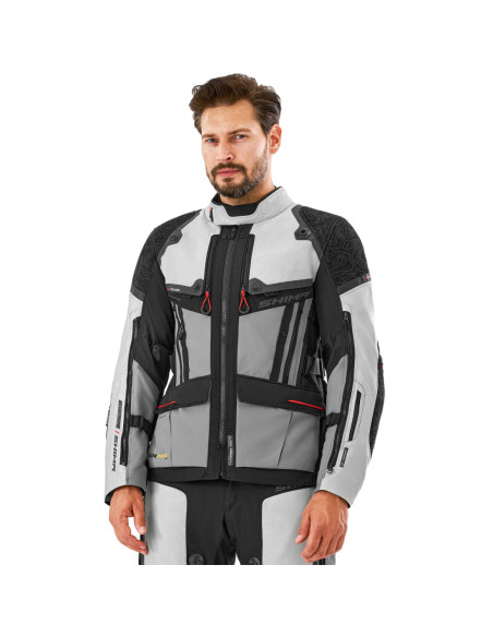 SHIMA TRACKER LIGHT GREY MOTO JACKET