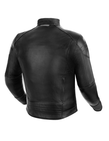 SHIMA BLAKE BLACK LEATHER MOTO JACKET