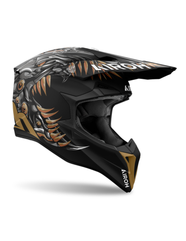 ЗАКРЫТЫЙ МОТОЦИКЛЕТНЫЙ ШЛЕМ AIROH AVIATOR WRAAP CYBORG MATT