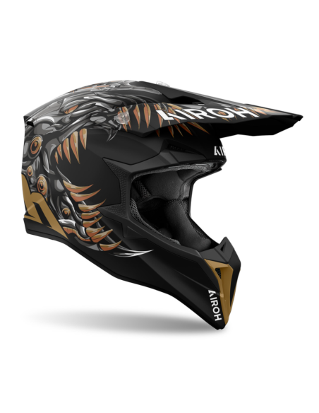 ЗАКРЫТЫЙ МОТОЦИКЛЕТНЫЙ ШЛЕМ AIROH AVIATOR WRAAP CYBORG MATT