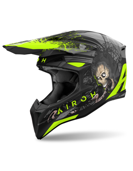 AIROH AVIATOR WRAAP DARKNESS MATT INDOOR MOTORCYCLE HELMET