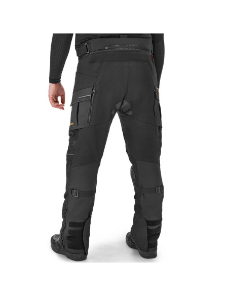 SHIMA TRACKER BLACK MOTO TROUSERS