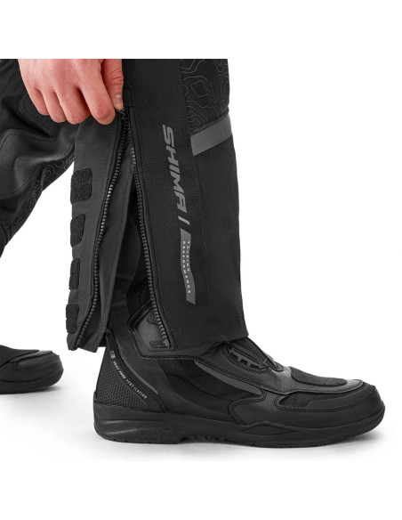 SHIMA TRACKER BLACK MOTO TROUSERS