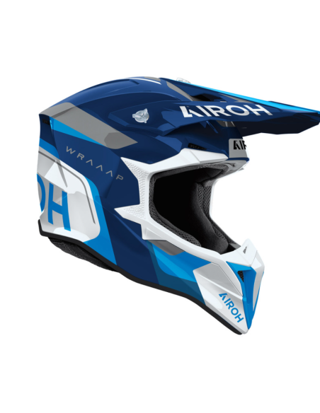 ЗАКРЫТЫЙ МОТОШЛЕМ AIROH AVIATOR WRAAP CONQUER BLUE GLOSS