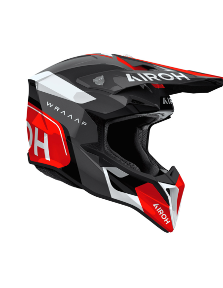 ЗАКРЫТЫЙ МОТОЦИКЛЕТНЫЙ ШЛЕМ AIROH AVIATOR WRAAP CONQUER RED GLOSS