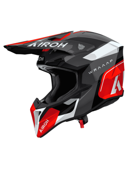 ЗАКРЫТЫЙ МОТОЦИКЛЕТНЫЙ ШЛЕМ AIROH AVIATOR WRAAP CONQUER RED GLOSS