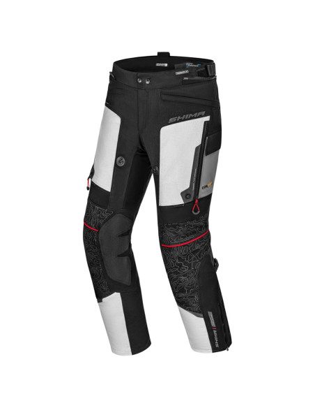 SHIMA TRACKER LIGHT GREY MOTO TROUSERS