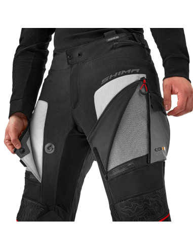 SHIMA TRACKER LIGHT GREY MOTO TROUSERS