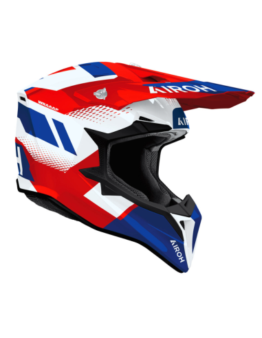 ЗАКРЫТЫЙ МОТОЦИКЛЕТНЫЙ ШЛЕМ AIROH AVIATOR WRAAP VISION RED/BLUE GLOSS