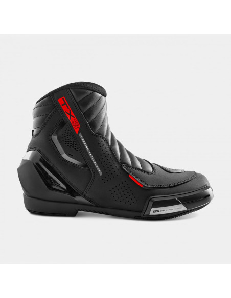 SHIMA TX-3 RED SHORT MOTO BOOTS