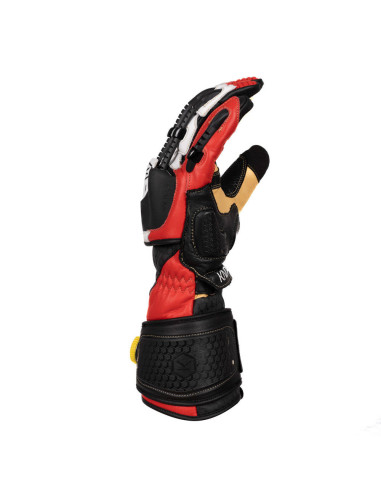 KNOX HANDROID MK5 RED MOTO GLOVES