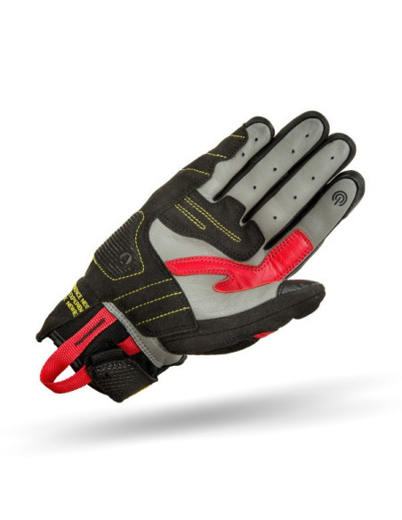 SHIMA X-BREEZE 2 BLACK/RED TRUMPOS MOTO PIRŠTINĖS