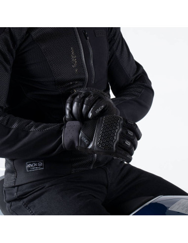 KNOX URBANE PRO BLACK MOTO GLOVES