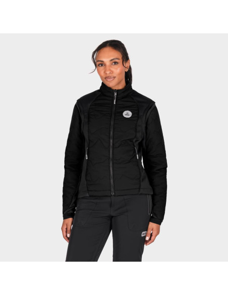 KNOX WOMEN'S BLUE BLACK MOTO JACKET